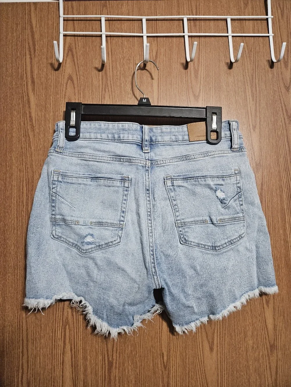 BKE Denim Cut Off Light Wash Distressed Shorts Stretch Size 25!